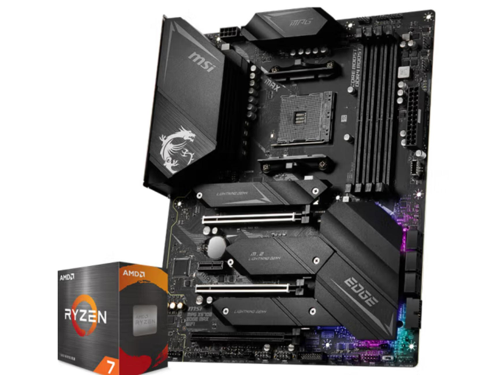 锐龙75800x微星x570s主板套装3899amd板u套装总让英特尔很头疼