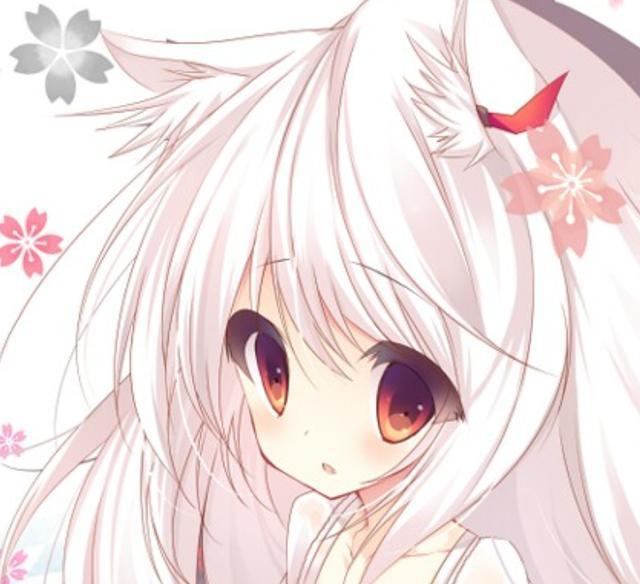 二次元动漫头像长着耳朵的梦幻美少女初恋的味道我恋爱了