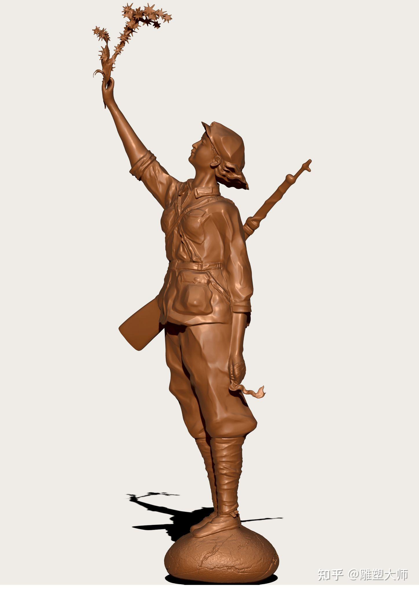 最美的女红军—雕塑家用雕塑重现战火中的花儿 - 知乎