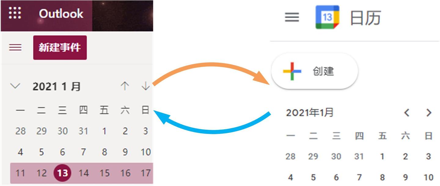 outlook日历和googlecalendar互同步方法