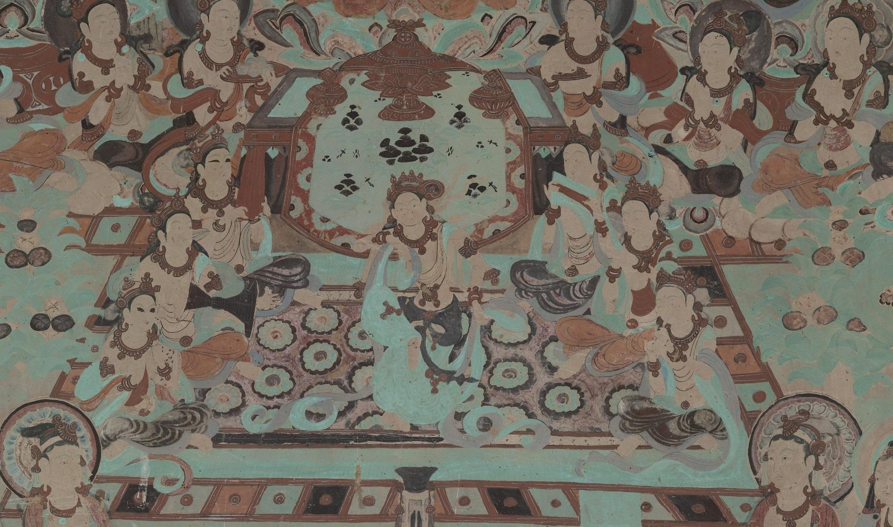 【神游千年，大美敦煌】晚唐-12窟-四壁三铺加屏风画，堂堂大观【高清大图200多幅】 - 知乎