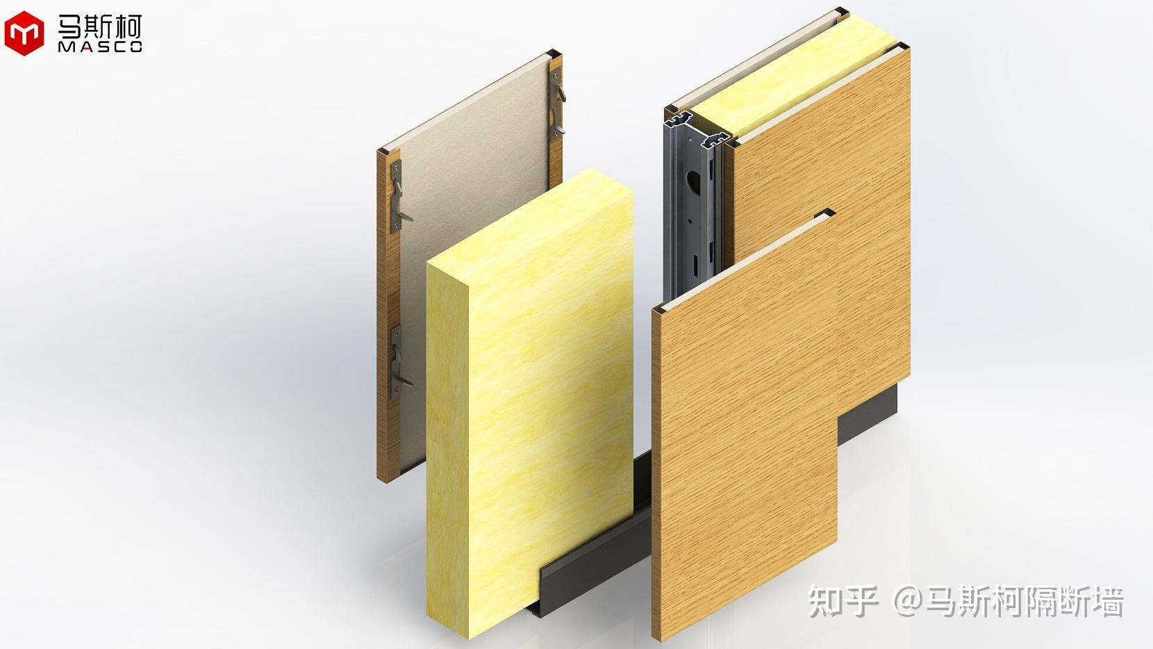 120装配式医院墙体/医疗病房墙板/防火挂板-马斯柯隔墙