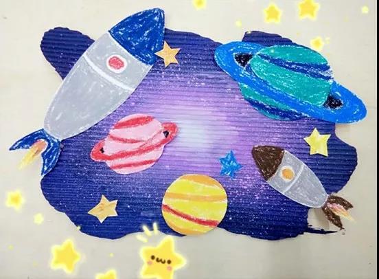 梵高的星空画只用一只牙刷就能完成太好玩了吧