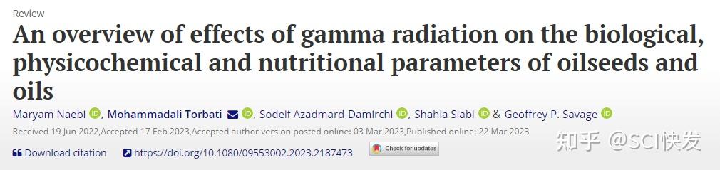 International Journal Of Radiation Biology：中科院3区，接收率高，影响因子上涨 - 知乎