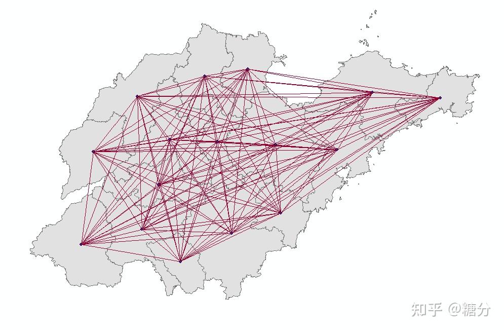 基于引力模型的城市联系度分析