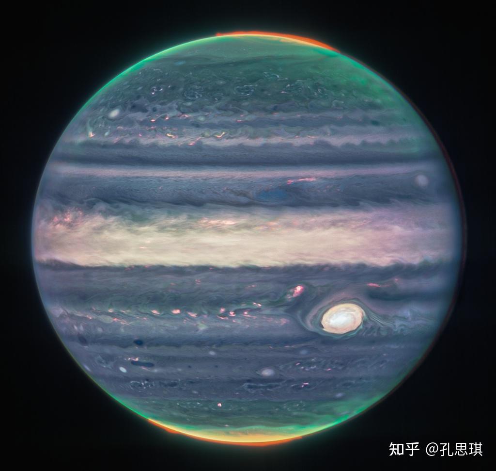 詹姆斯·韦伯太空望远镜的木星图像展现了极光、雾霾 - 知乎