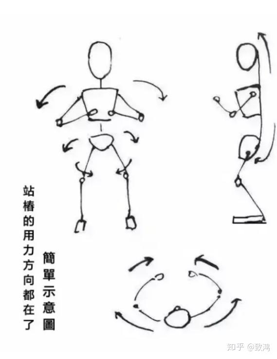 飞翔子午养生桩图解图片