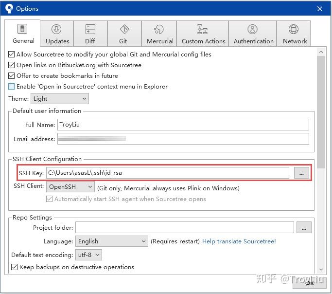 sourcetree generate ssh key