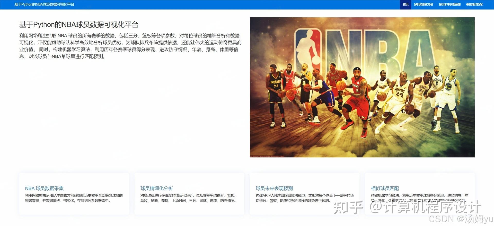 基于python大数据的nba球员可视化分析系统 - 知乎