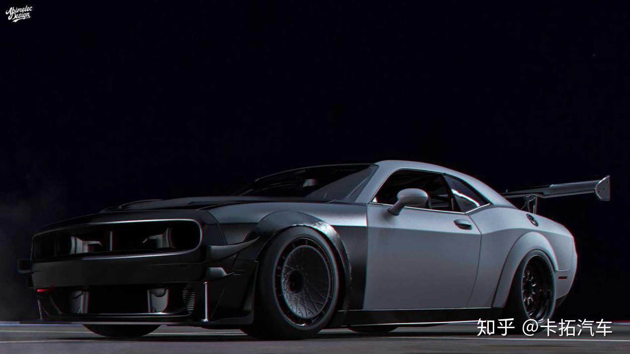 挑战者地狱猫全新渲染图专为赛道设计的怪物