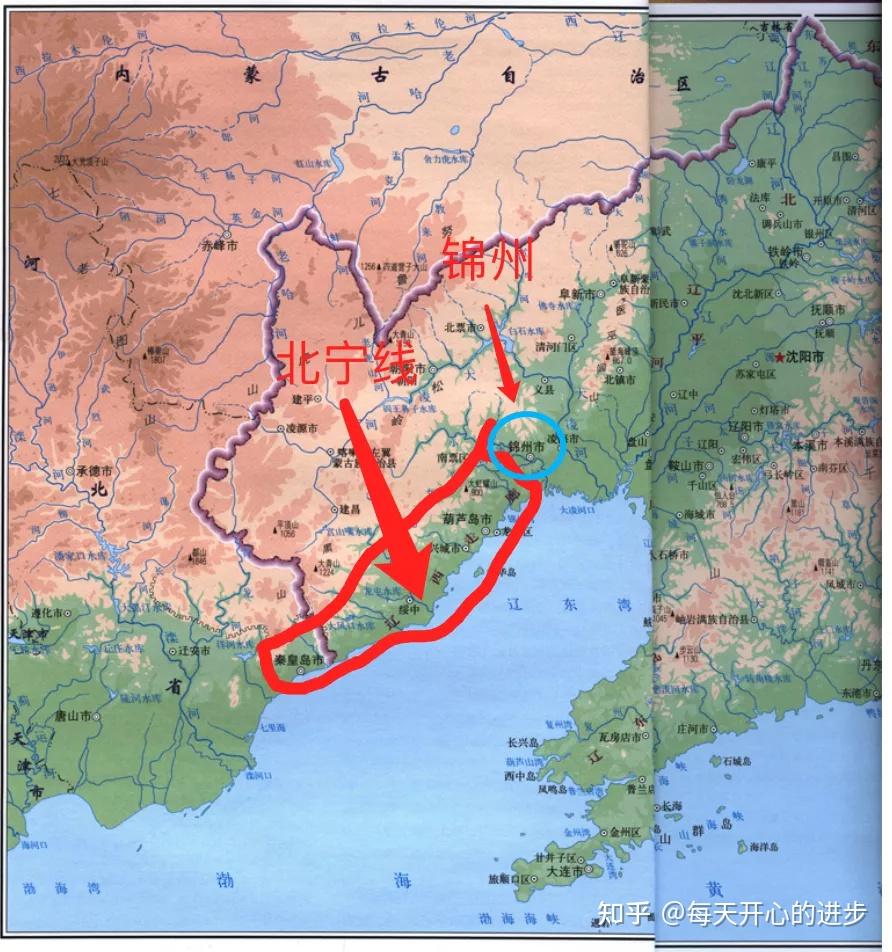 备注:北宁线是指京沈铁路沿线.