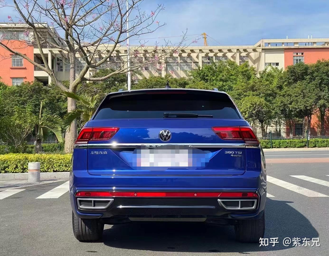 罕见蓝色上汽大众途昂x - 知乎