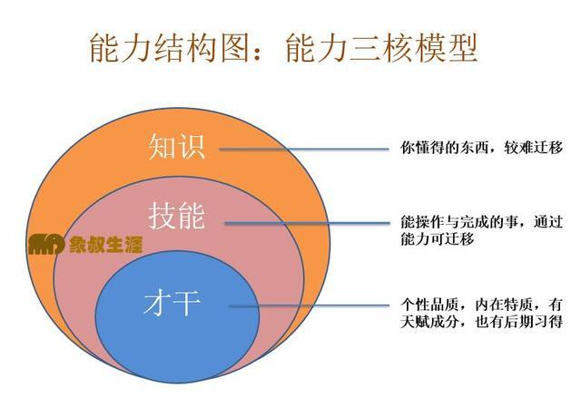 在职业生涯规划领域,我们是从能力三核的模型来分析一个人的能力结构