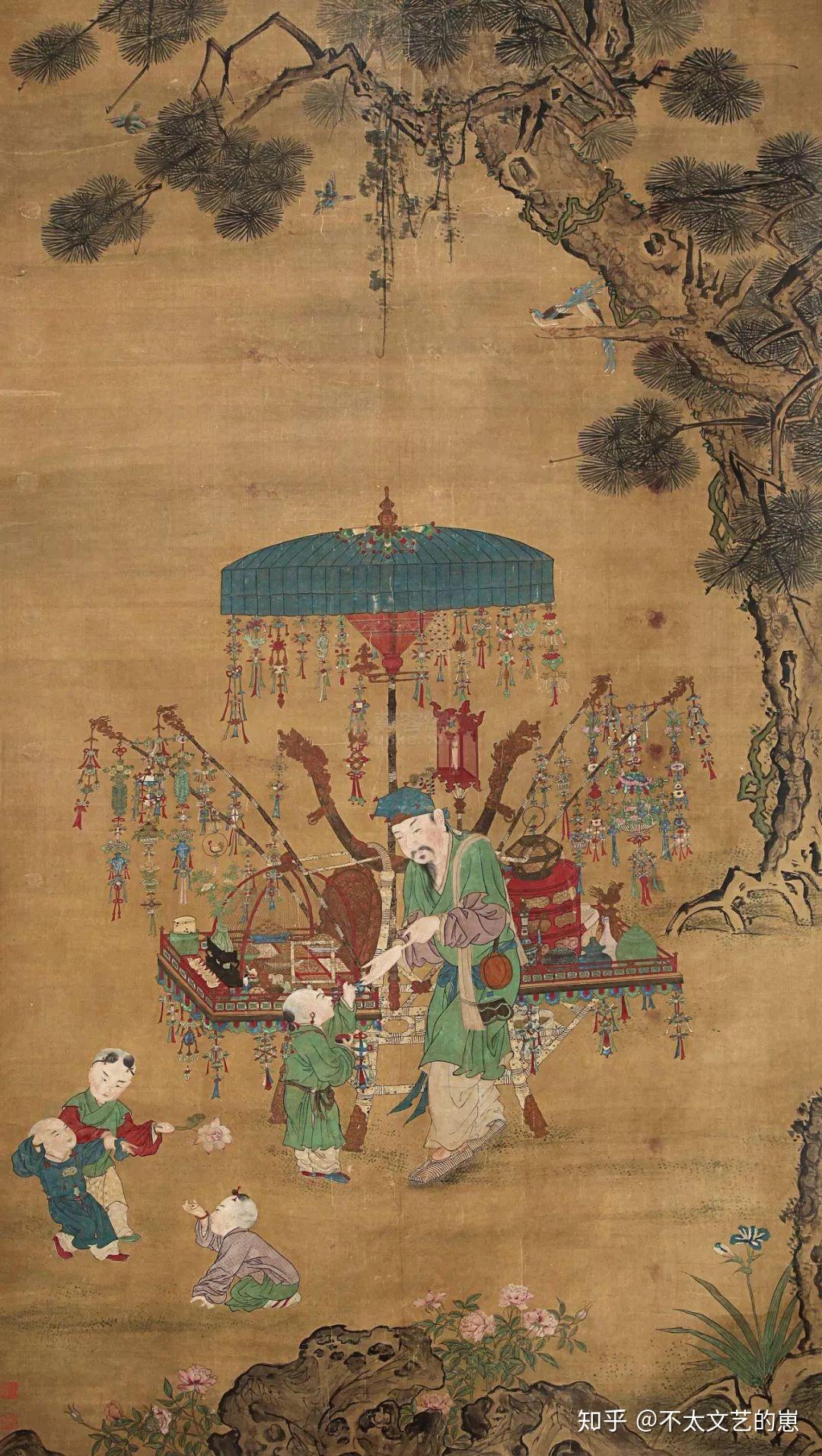 地摊经济：古画里宋元明清的小摊小贩 - 知乎