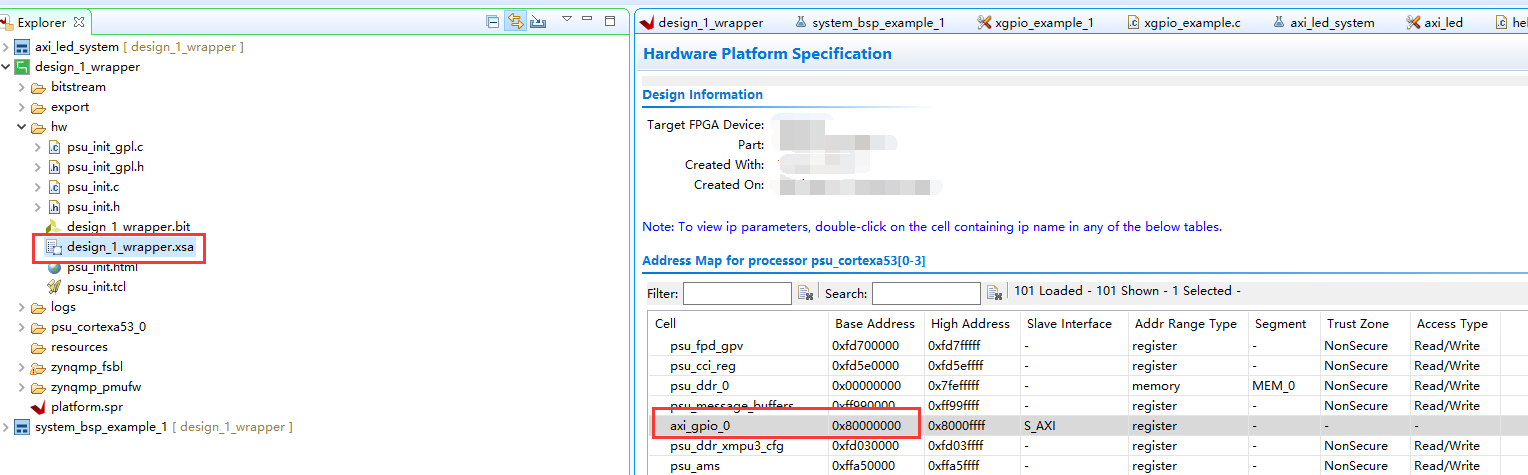 【ZYNQ Ultrascale+ MPSOC FPGA教程】第二十九章PL端AXI GPIO的使用 【ZYNQ Ultrascale+ MPSOC FPGA教程】第二十九章PL端AXI GPIO的使用