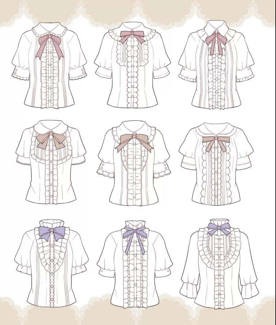 绘画教程百褶裙女仆装公主裙看起来复杂分解之后原来也不难画