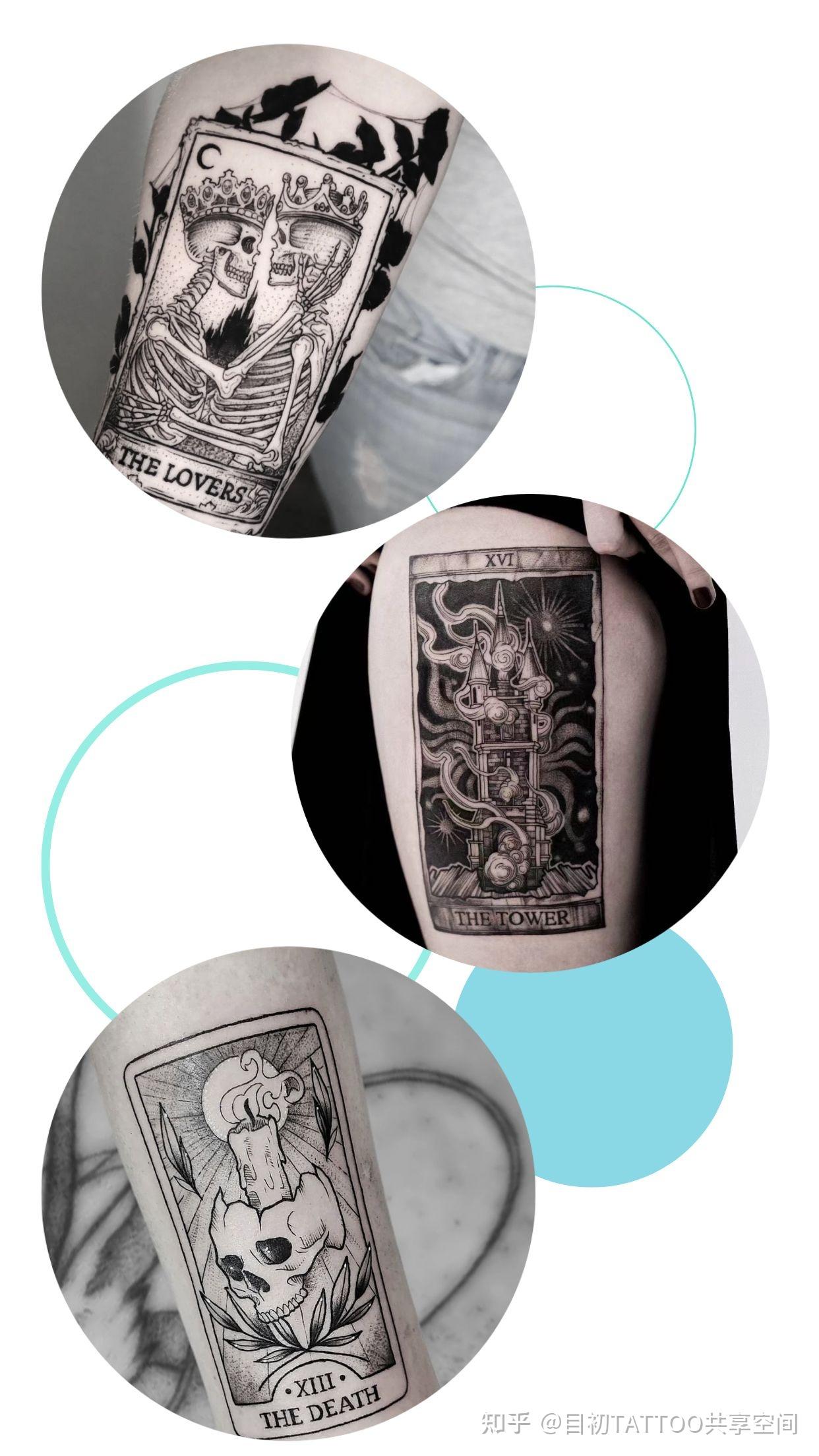 塔罗牌象征着保护意识,力量,自信和勇敢#海神波塞冬美杜莎纹身描涣怂