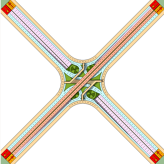 公路互通立交设计这些很有创意哟