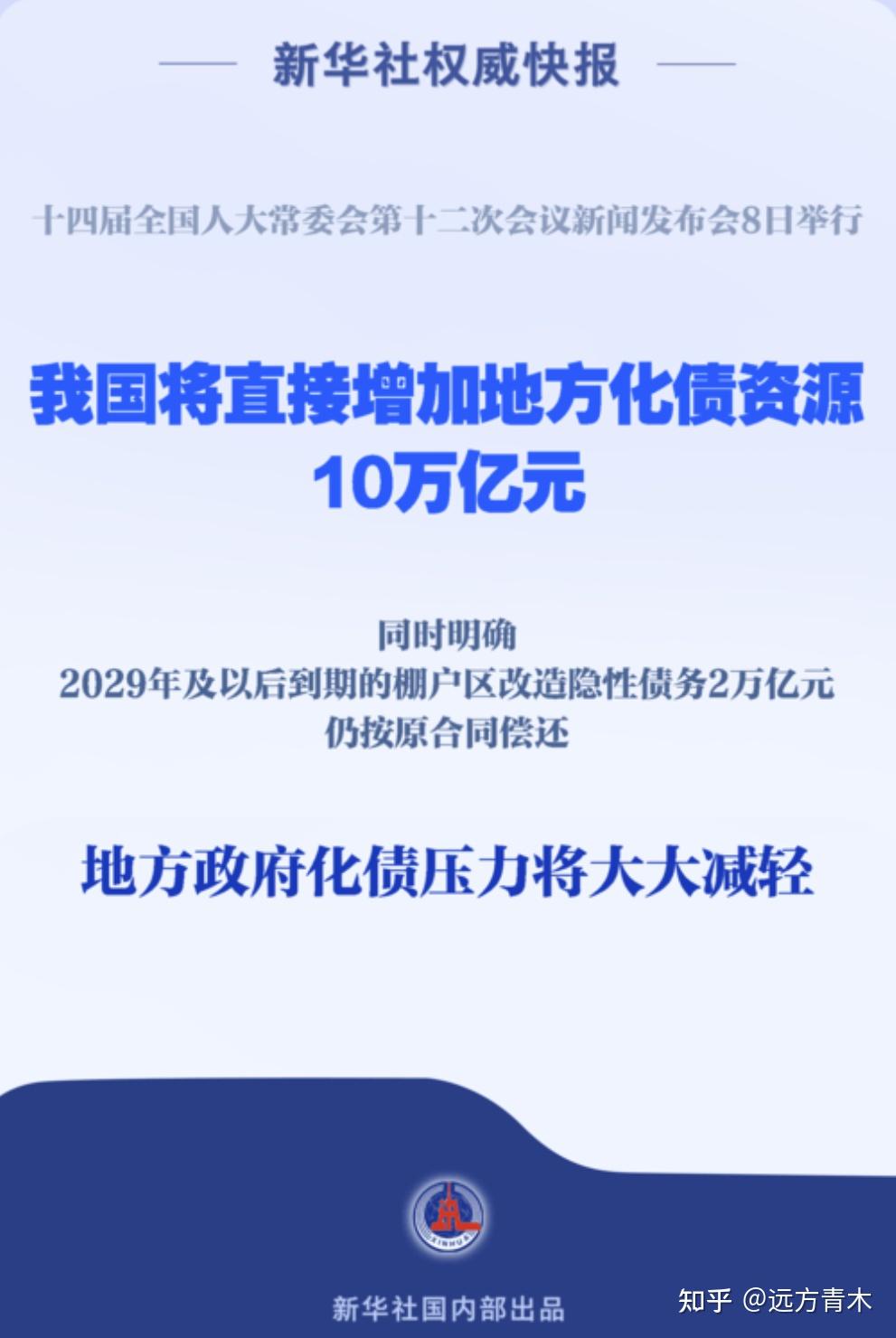 正式批准10万亿，政府化债到底是个啥意思？ - 知乎