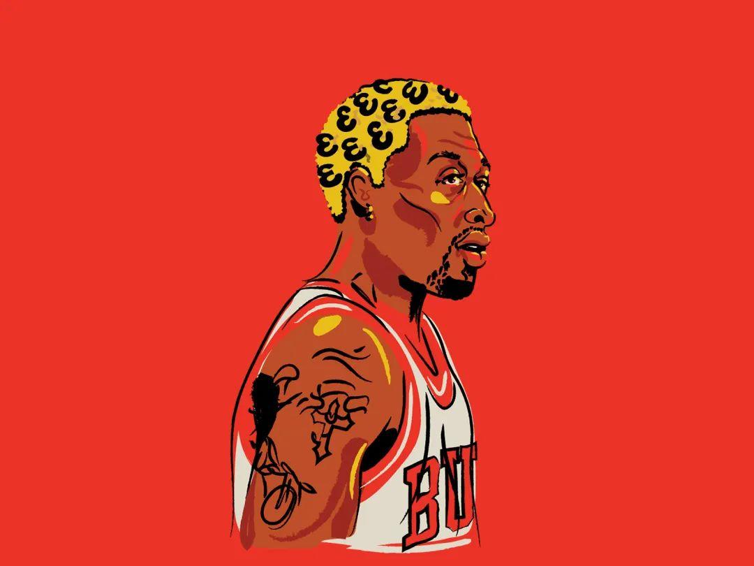 篮球壁纸你敢直视吗大虫丹尼斯罗德曼高清壁纸