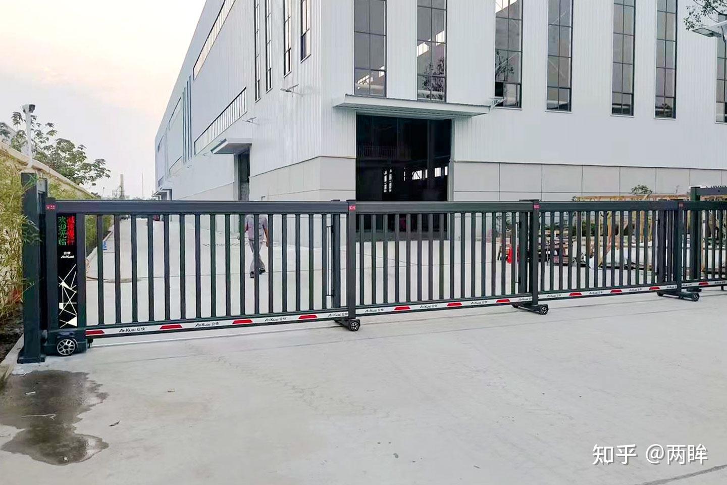 安快 T901-ZL栅栏段滑门铝合金直线平移门公司工厂房学校单位分段式大门 电动自动收缩伸缩门 - 知乎