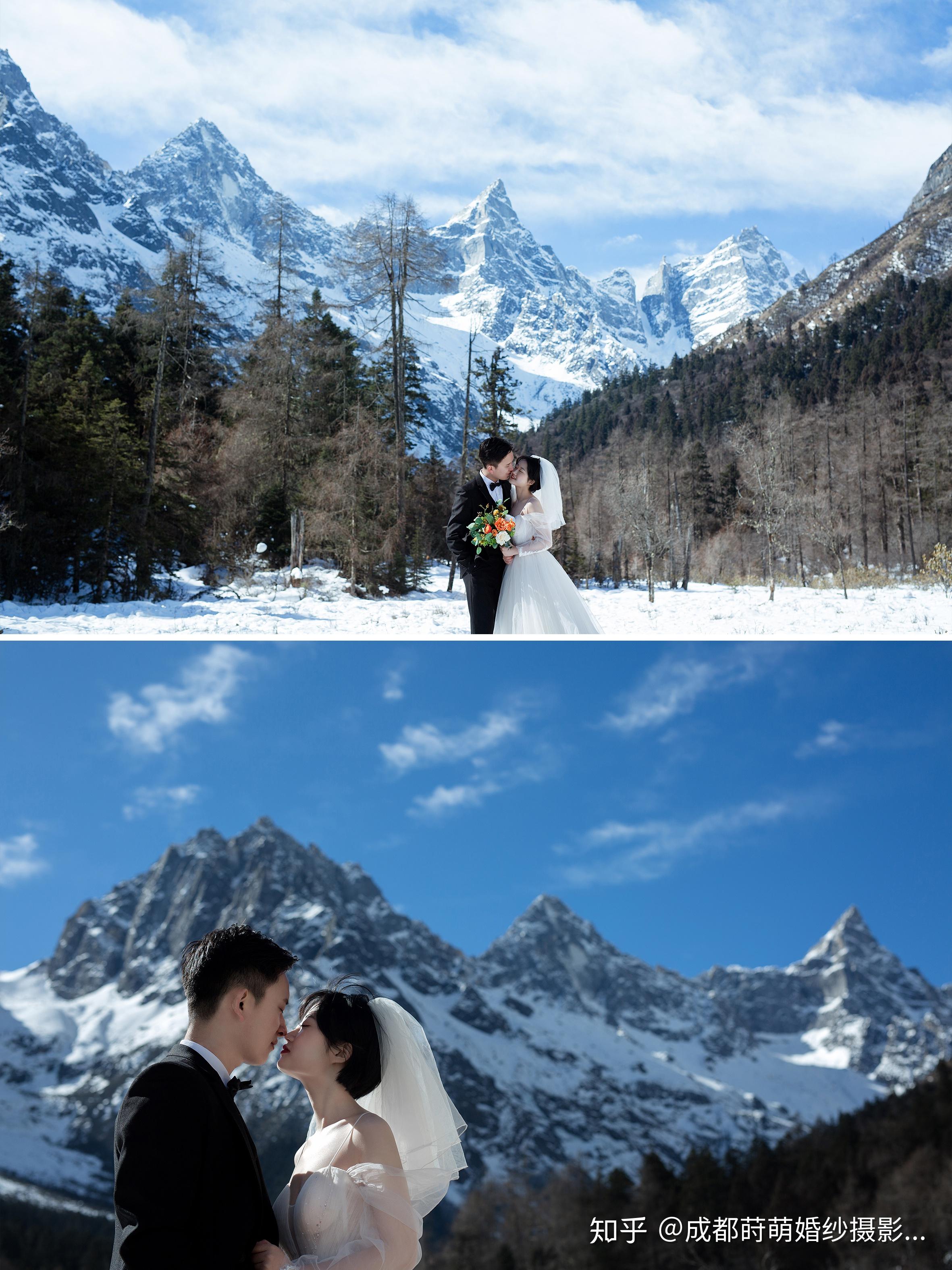 成都婚纱照旅拍婚纱照合集新都桥川西沿线雪景拍摄