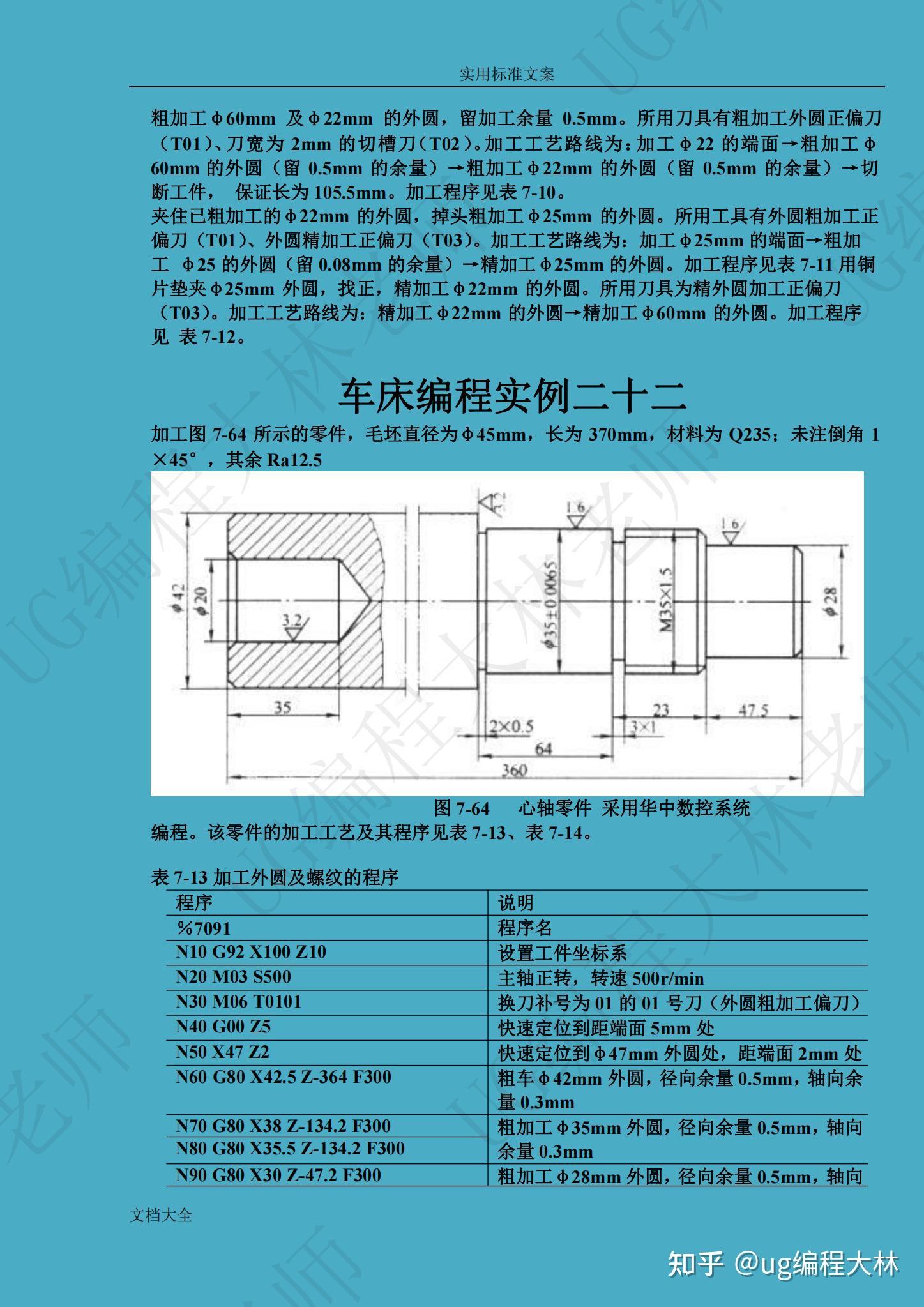 一套车床编程实战练习案例,看初学数控编程的朋友怎么说?继续练