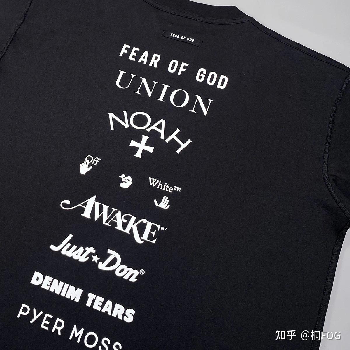 自主fearofgod九方联名gf反光短袖做工细节解析