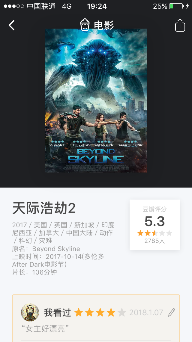 天际浩劫2,豆瓣评分5.