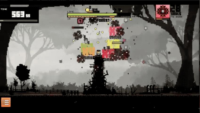 游戏中你会遇到各种敌人,挺过几轮攻击后,会迎来 boss 战!