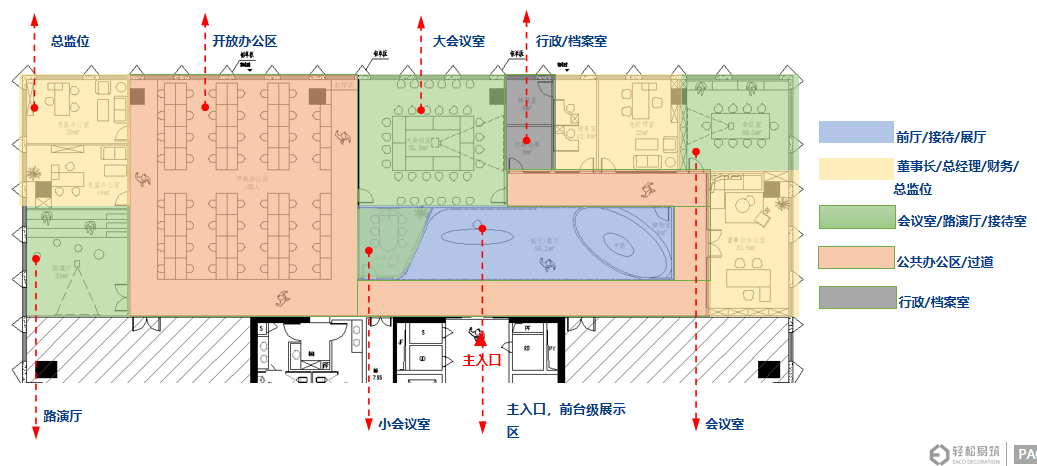 易筑设计丨600㎡生物科技企业办公室设计 - 知乎