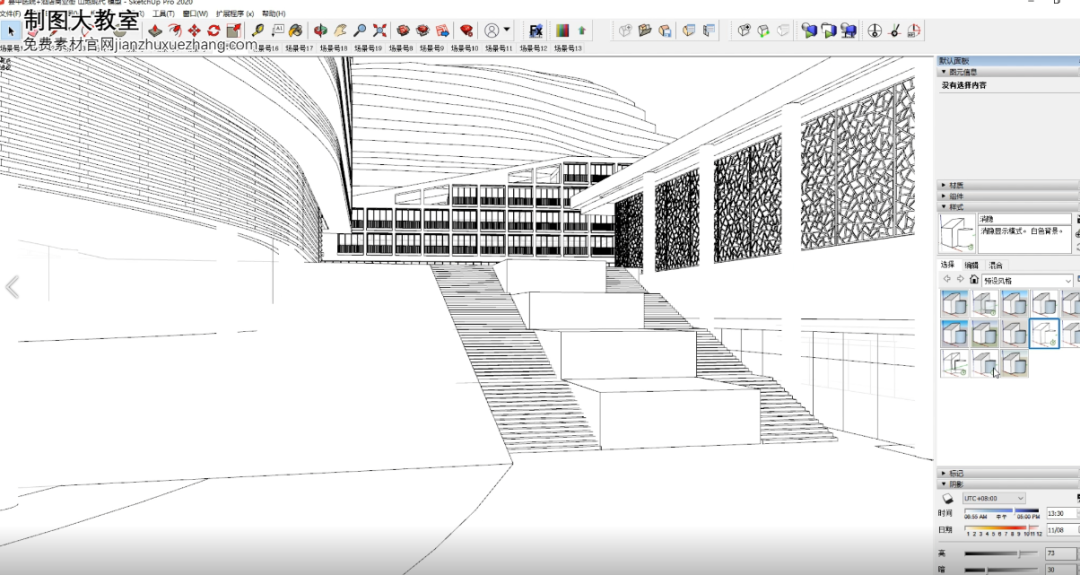 制图教学 | 快速制作小清新场景透视图!