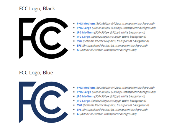 FCC官方网站公布FCC LOGO更新 FCC最新标志如下 - 知乎