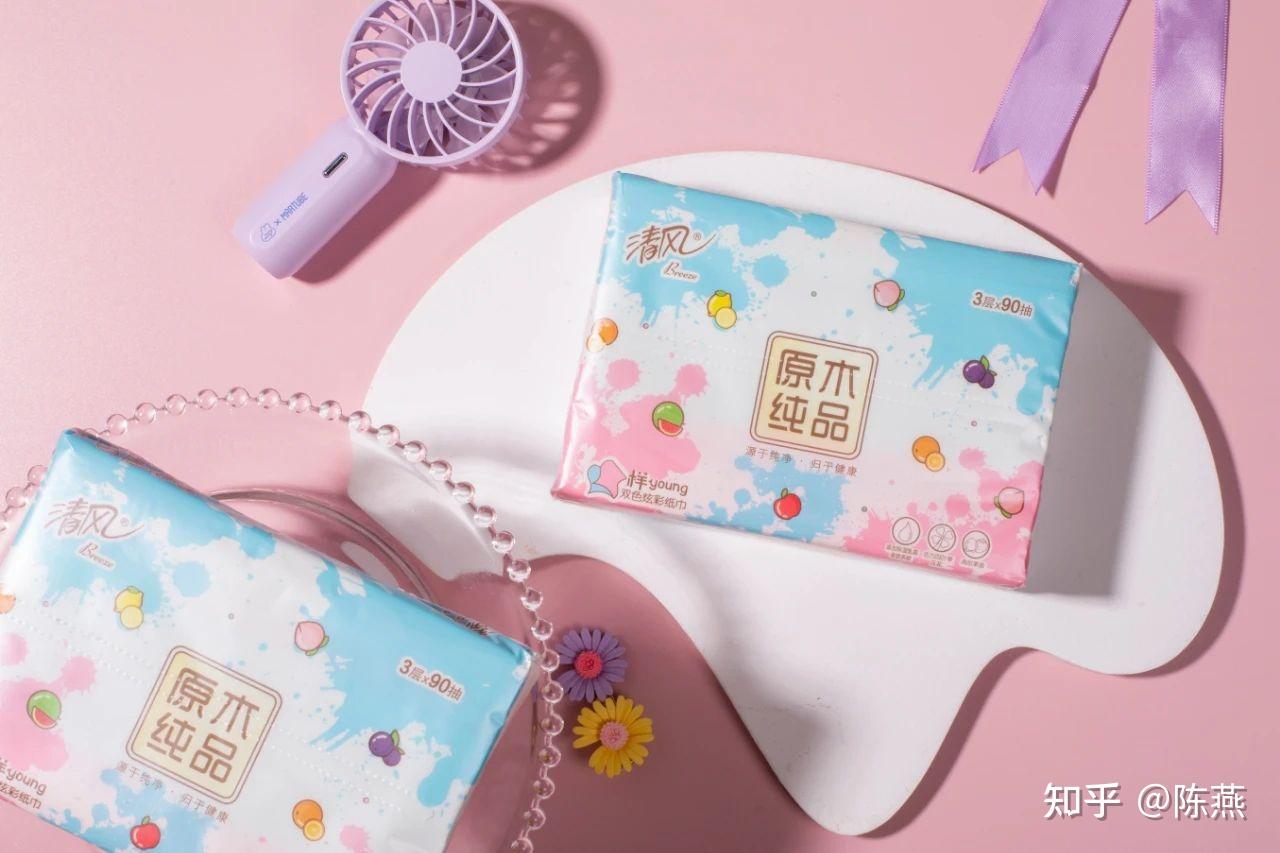 用清风双色炫彩纸巾绘出对生活的绚烂热爱