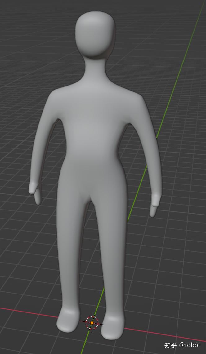 blender简易人体建模