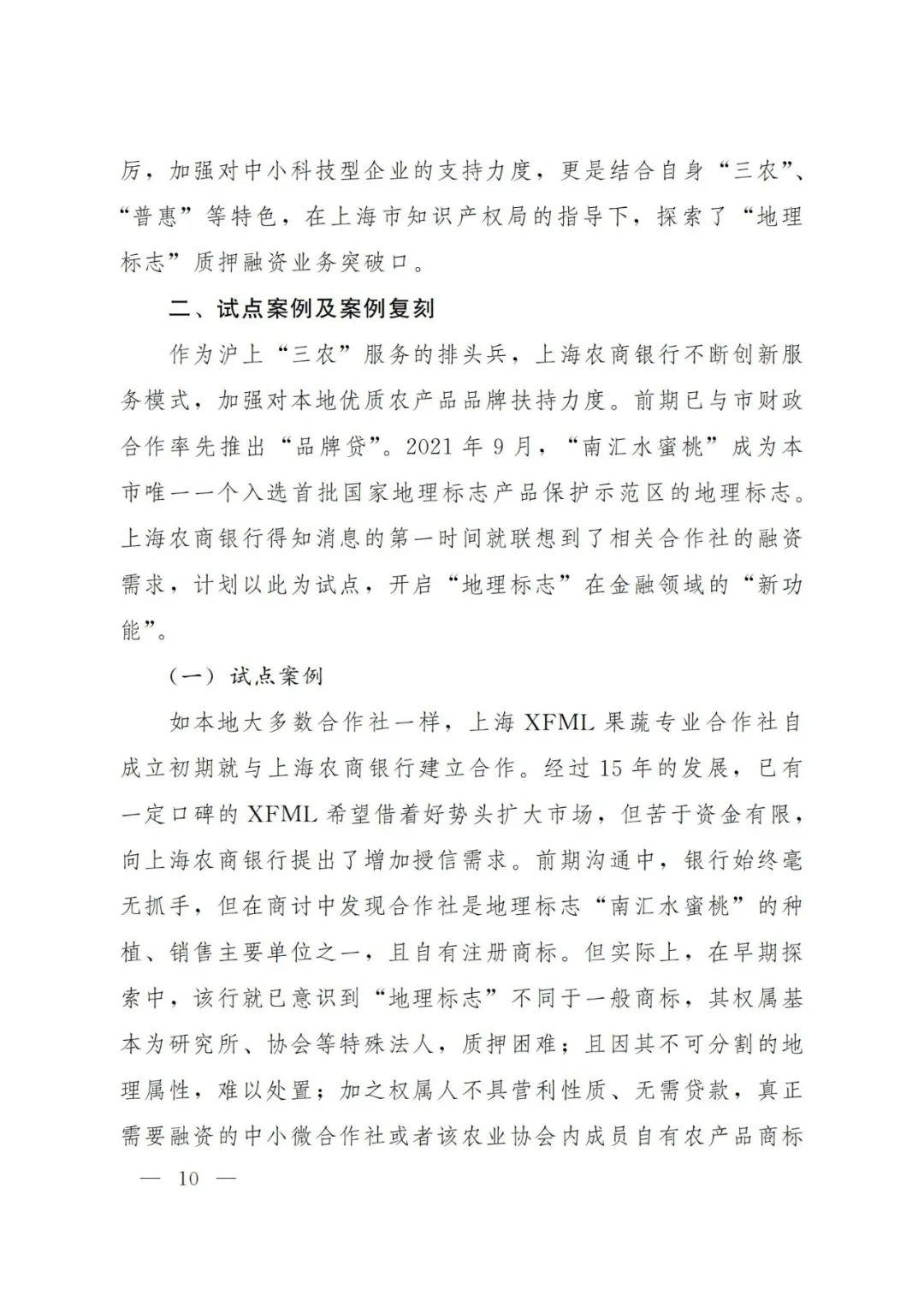 2021年上海知识产权质押融资工作十大典型案例