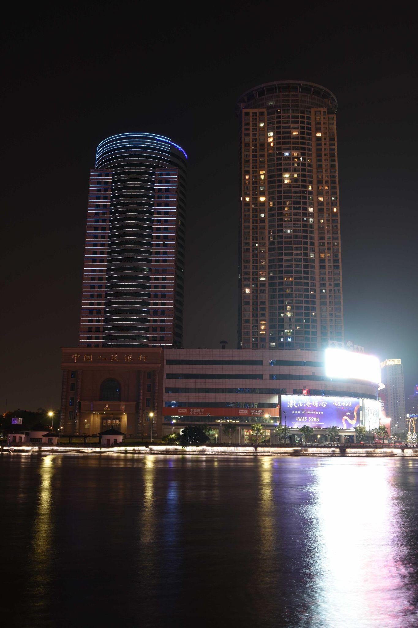 宁波三江口夜景