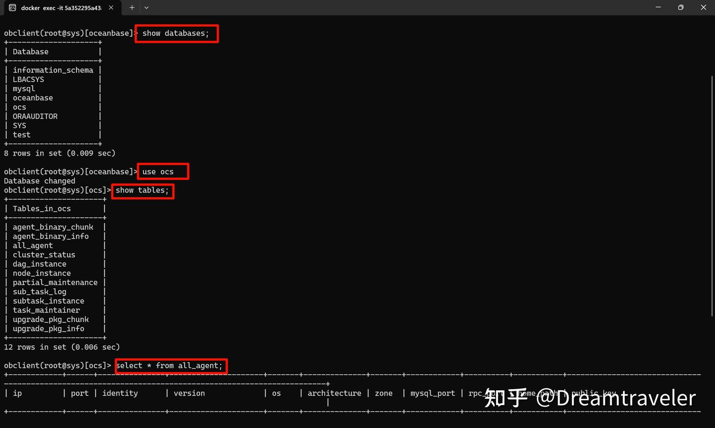 Oceanbase windows docker dbeaver 
