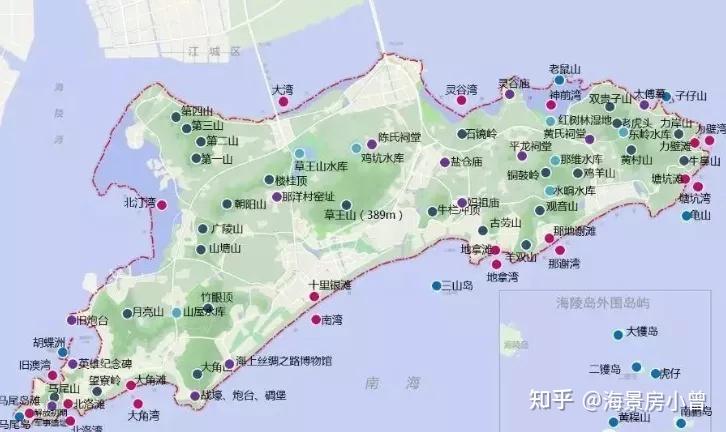 广东阳江海陵岛地图图片