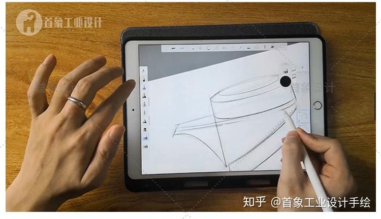 工业设计ipad产品手绘