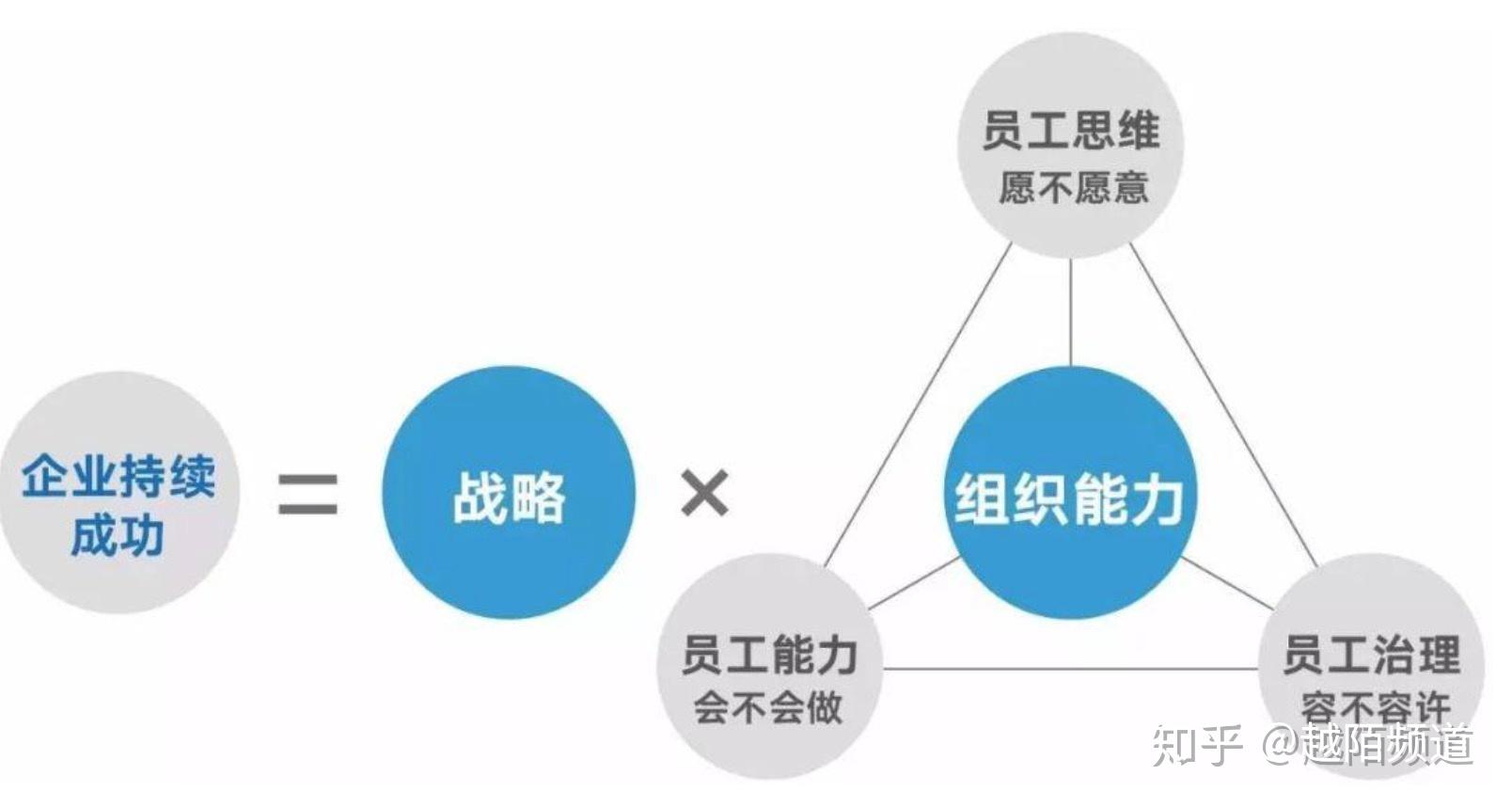 世界华人管理大师杨国安在他的《组织能力的杨三角》中提出这样一个公