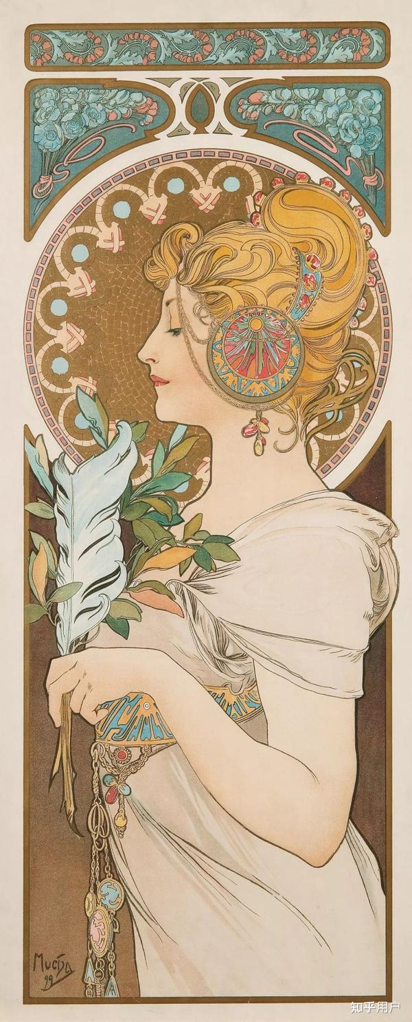 影响插画风格100年的阿尔丰斯·穆夏(Alfons Mucha)? - 知乎
