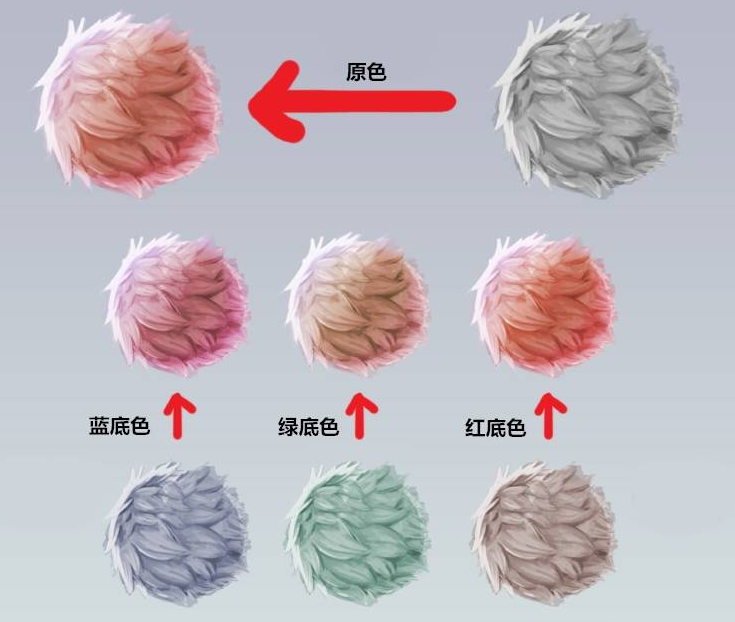 毛绒绒质感的小丸子,要怎么画?