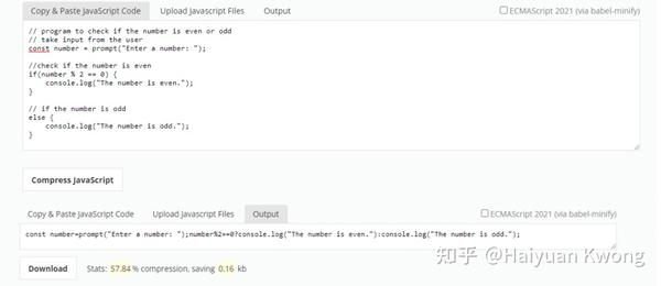 如何实现Javascript精简 (minify Javascript) 到极致？ - 知乎