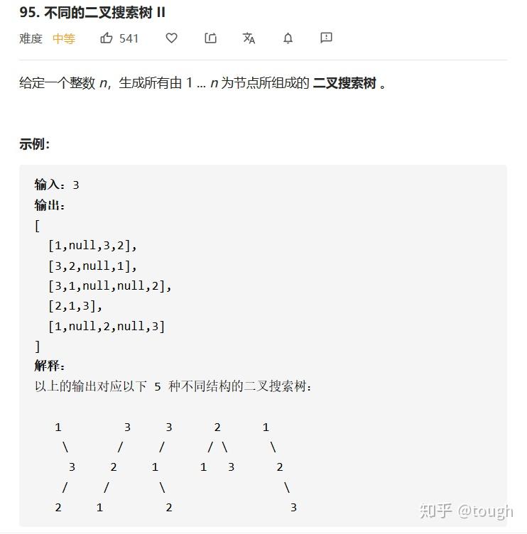 Leetcode 95 ii 