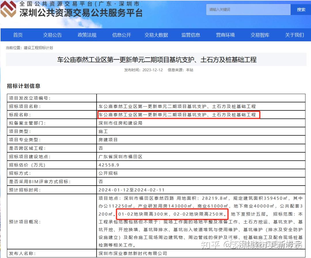 最高300米車公廟泰然工業區樁基招標已快清拆完動工又進一步