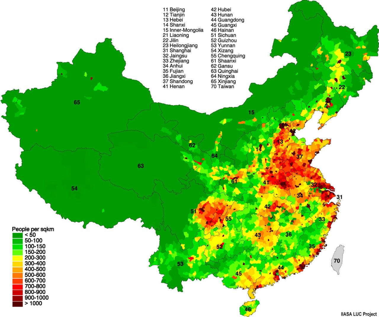 2一张清新的人口密度图2国境外的中国人和印度人大概都在哪里?