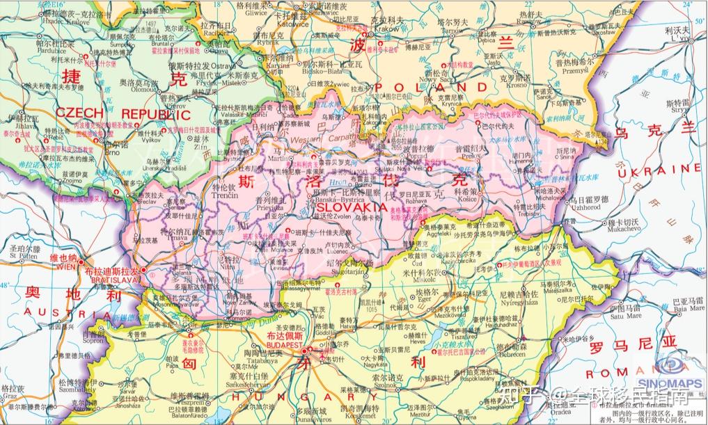 斯洛伐克的地理位置图片