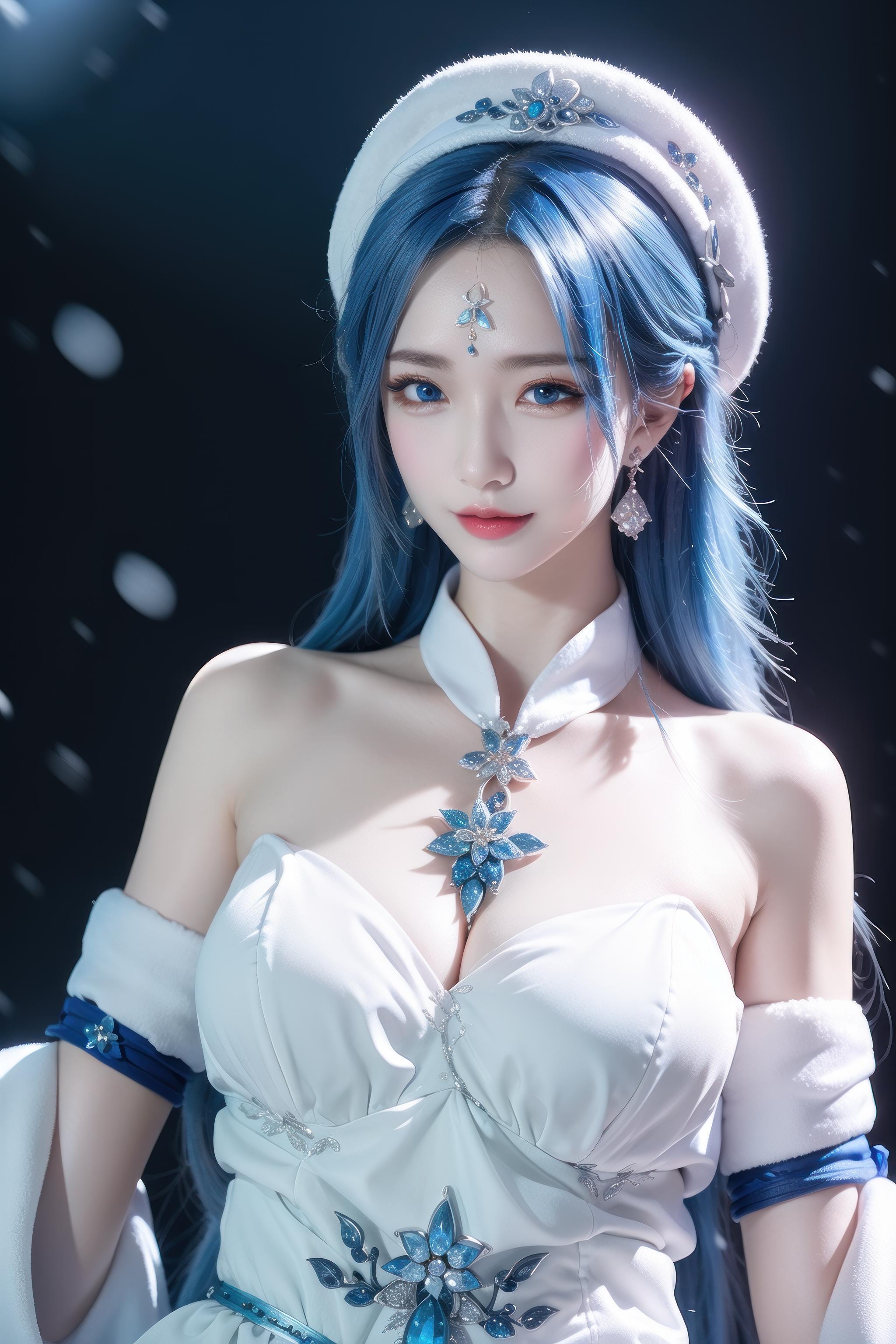 王昭君新皮肤冰雪女神图片