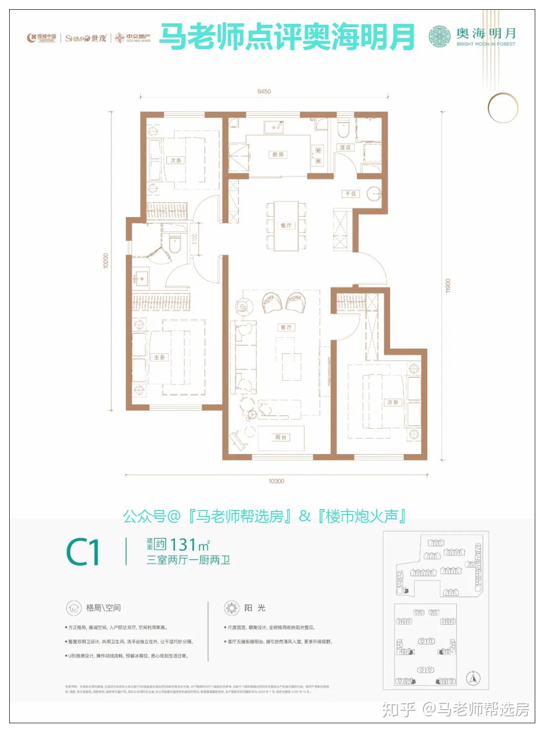 马老师东小口双盘奥海明月和奥森one谁的户型更胜一筹